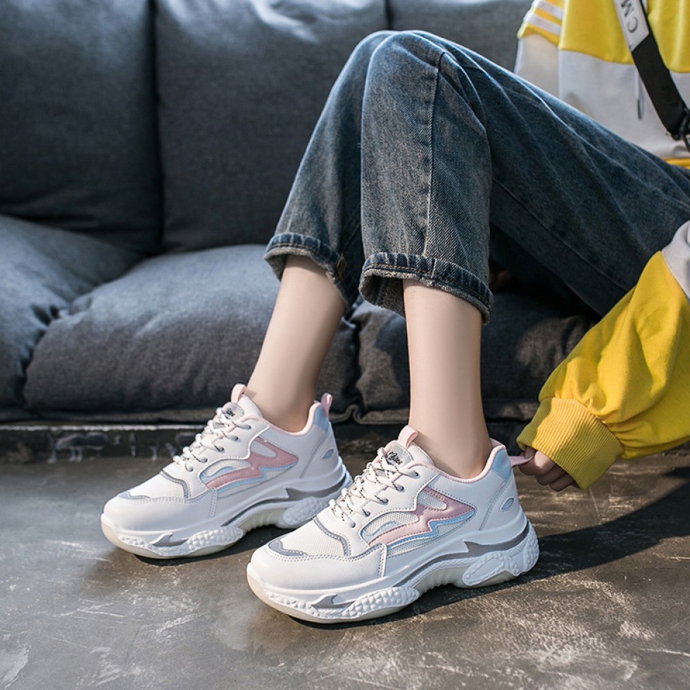 Women Spring New Reflective Casual Sports Shoes